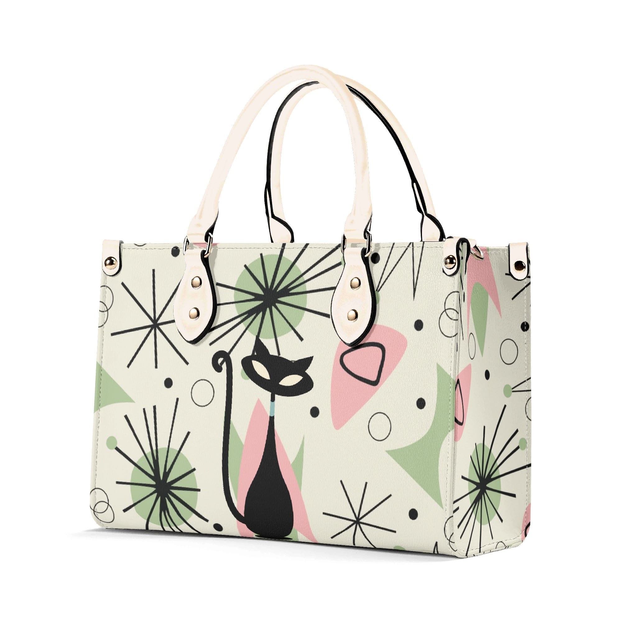 Kate McEnroe New York Atomic Cat Mid Century Modern Starburst SatchelHandbagsNVOV521Y-1