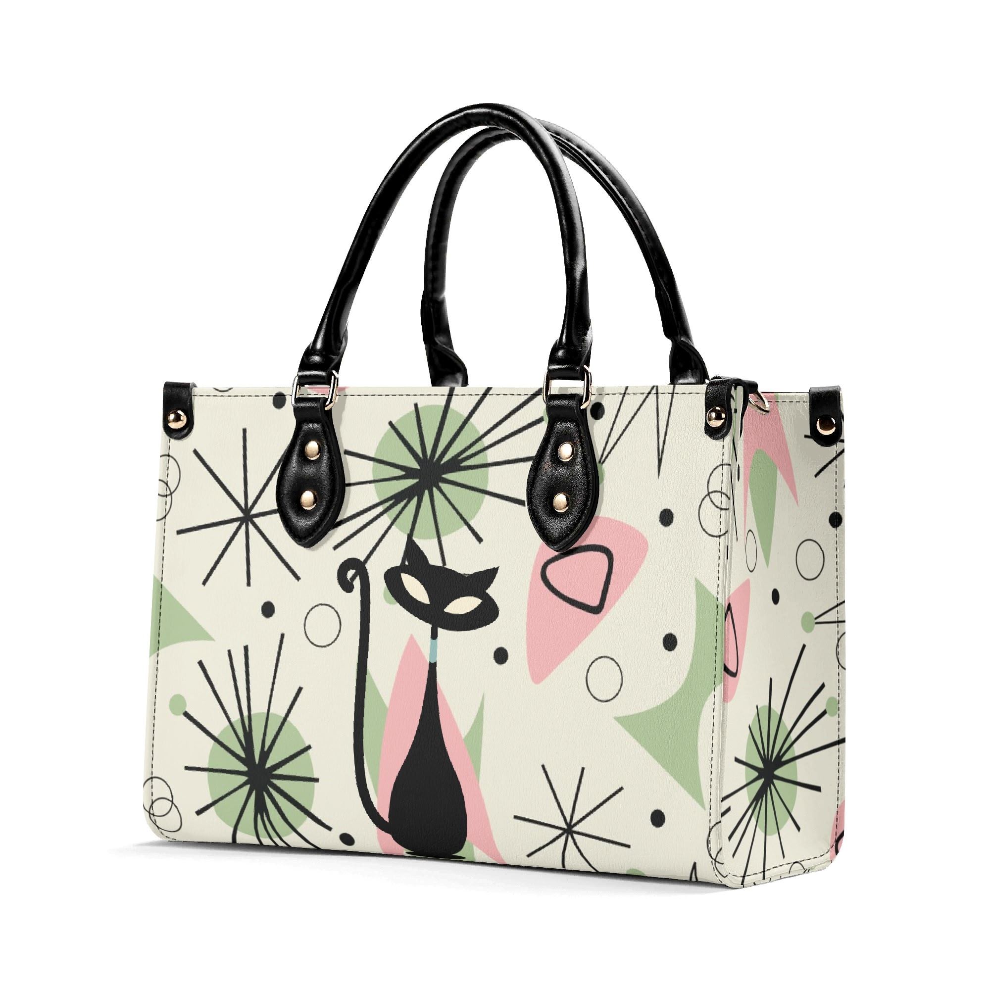 Kate McEnroe New York Atomic Cat Mid Century Modern Starburst SatchelHandbagsNVOV521Y-1