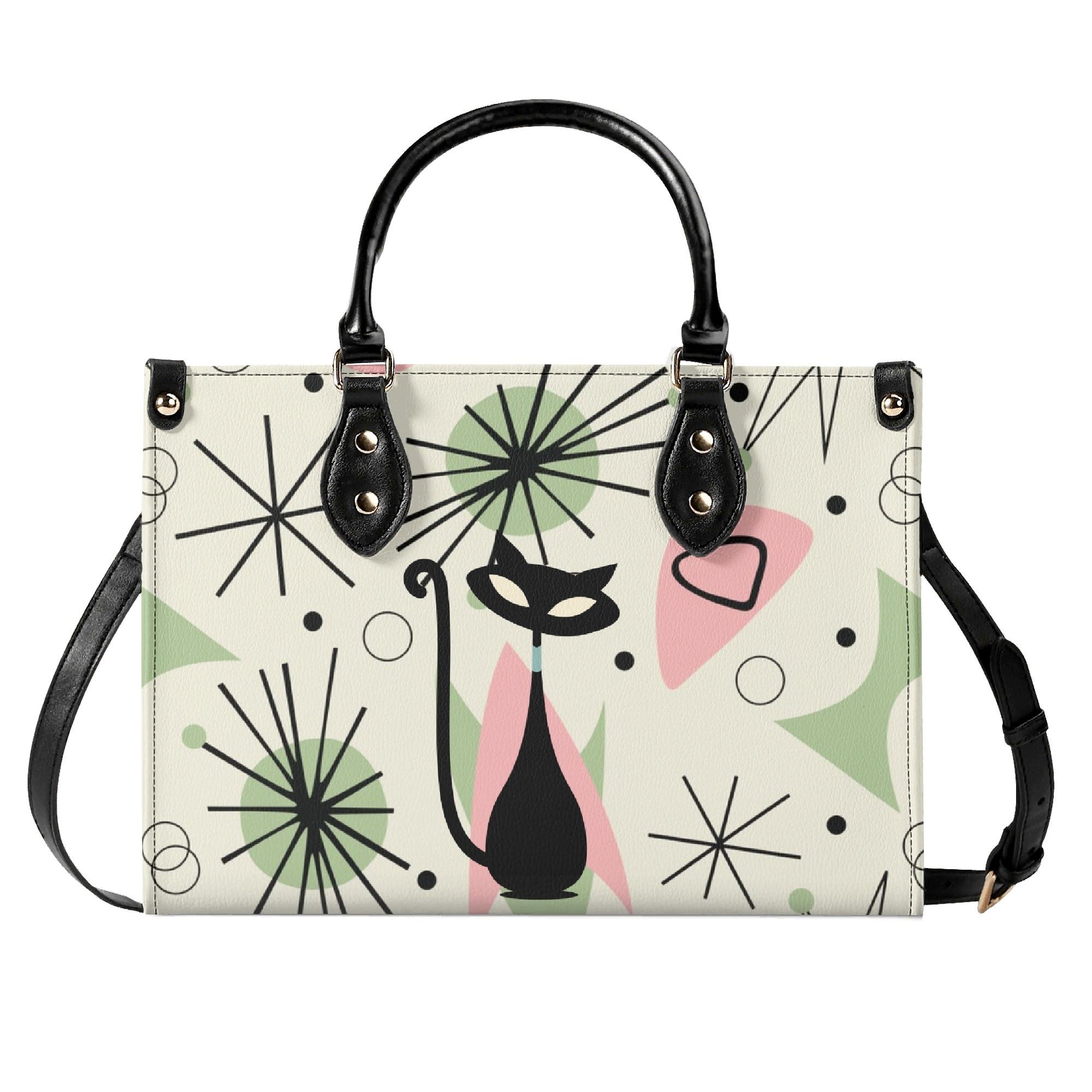 Kate McEnroe New York Atomic Cat Mid Century Modern Starburst SatchelHandbagsNVOV521Y-1