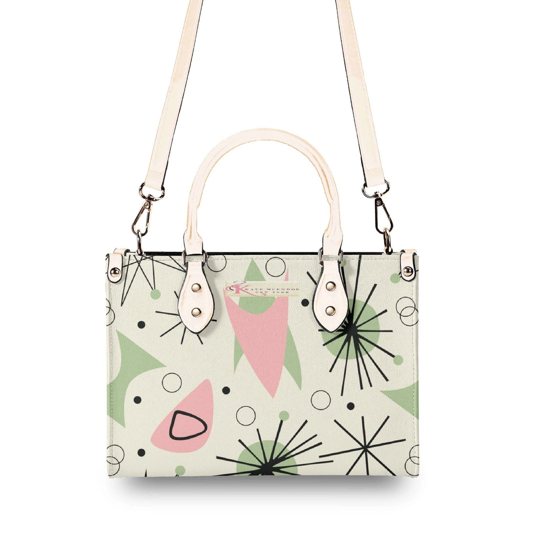 Kate McEnroe New York Atomic Cat Mid Century Modern Starburst SatchelHandbagsNVOV521Y-1