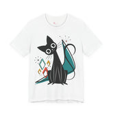 Kate McEnroe New York Atomic Cat Mid Century Modern T-Shirt, Retro MCM Cat Lover TeeT-Shirts54748933078969002236