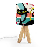Kate McEnroe New York Atomic Cat Mid Century Modern Table Lamp, Retro 50s Kitsch, Atomic Age Accent Light, MCM Tripod Desk LampTable LampsYGROgITqr8