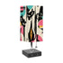 Kate McEnroe New York Atomic Cat Mid Century Modern Table Lamp with USB Ports, Retro Artist&