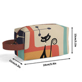 Kate McEnroe New York Atomic Cat Mid Century Modern Toiletry Bag, Retro Kitsch Travel Cosmetic CaseCosmetic & Toiletry BagsWLX8X6ZW - 1