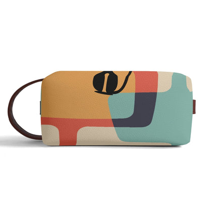 Kate McEnroe New York Atomic Cat Mid Century Modern Toiletry Bag, Retro Kitsch Travel Cosmetic CaseCosmetic &amp; Toiletry BagsWLX8X6ZW - 1