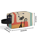 Kate McEnroe New York Atomic Cat Mid Century Modern Toiletry Bag, Retro Kitsch Travel Cosmetic CaseCosmetic & Toiletry BagsWLX8X6ZW - 2