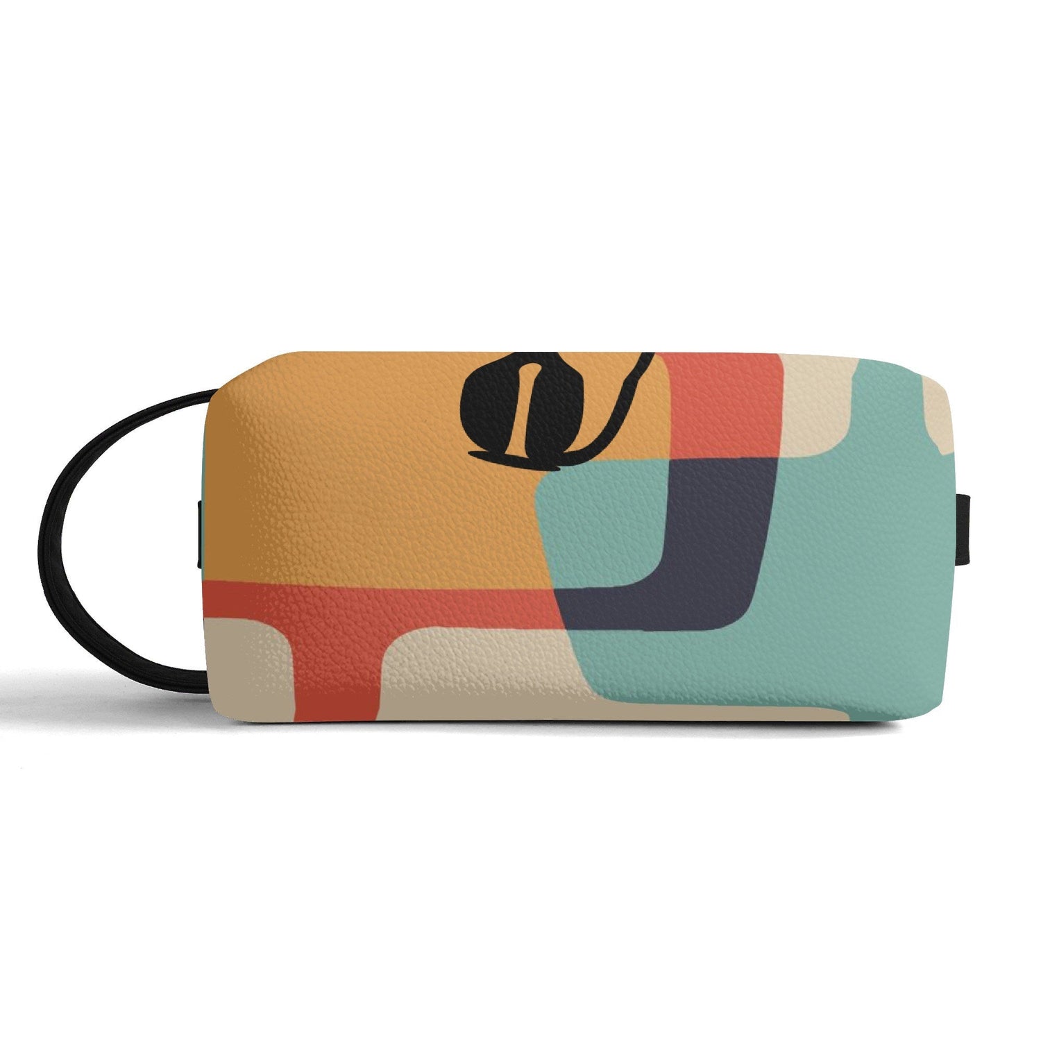 Kate McEnroe New York Atomic Cat Mid Century Modern Toiletry Bag, Retro Kitsch Travel Cosmetic CaseCosmetic &amp; Toiletry BagsWLX8X6ZW - 2