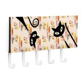 Kate McEnroe New York Atomic Cat Mid Century Modern Wall Mount Key Holder, Retro Starburst Wall Organizer, MCM Wall Hook RackKey Holder Wall MountSCMAKLIgcM