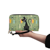 Kate McEnroe New York Atomic Cat Mid Century Modern Wallet, Retro MCM Cat Lover GiftWalletsW0ZR7G5W-2