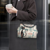 Kate McEnroe New York Atomic Cat Mid Century Starburst Kisslock Purse, Retro Sputnik Boomerang BagCrossbody BagsD3187073