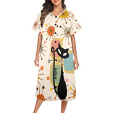 Kate McEnroe New York Atomic Cat Mid Mod Starburst Muumuu LoungewearLoungewearD2876220