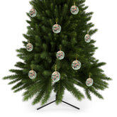 Kate McEnroe New York Atomic Cat Mod Christmas Glass Ornament, Mid Century Modern Holiday Tree Accent, Retro 50s Festive MCM DecorationOrnaments12628235345574155421