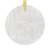 Kate McEnroe New York Atomic Cat Mod Christmas Glass Ornament, Mid Century Modern Holiday Tree Accent, Retro 50s Festive MCM DecorationOrnaments12628235345574155421