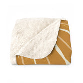 Kate McEnroe New York Atomic Cat Mushroom Sherpa Throw, Retro Floral Mid Century Modern BlanketBlankets17590765842953471551
