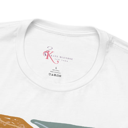 Kate McEnroe New York Atomic Cat Mushroom T-Shirt, Mid Century Modern Retro 70s Groovy Floral Graphic TeeT-Shirts10208566346449144923