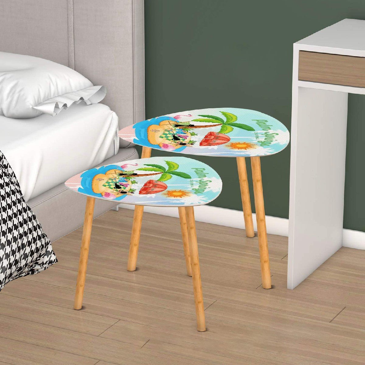 Kate McEnroe New York Atomic Cat Palm Springs Accent Table, Retro Summer MCM FurnitureNesting TablesHROFZEpyqU