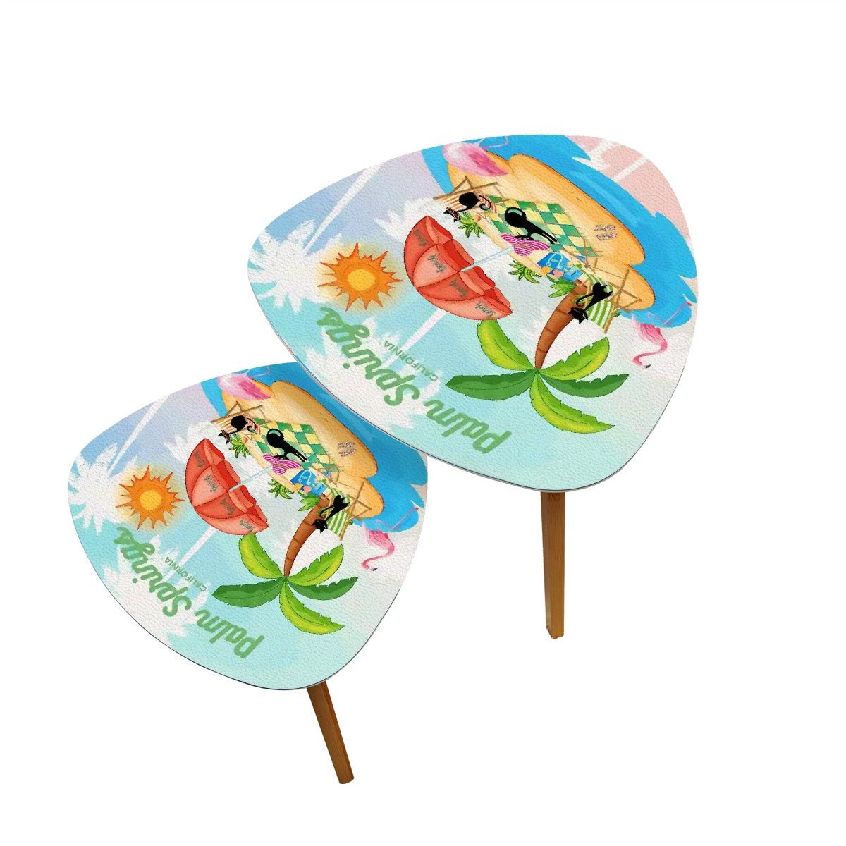 Kate McEnroe New York Atomic Cat Palm Springs Accent Table, Retro Summer MCM FurnitureNesting TablesHROFZEpyqU