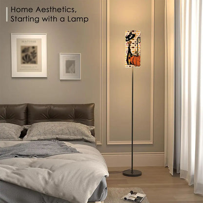 Kate McEnroe New York Atomic Cat Pumpkin Floor Lamp, Mid Century Modern Retro Fall LightingSlim Floor LampsrqX5PkTSzE