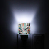 Kate McEnroe New York Atomic Cat Reading Den Night Light, Mid Century Modern Retro 50s Kitsch MCM DecorNight LightsPhJssqIotr