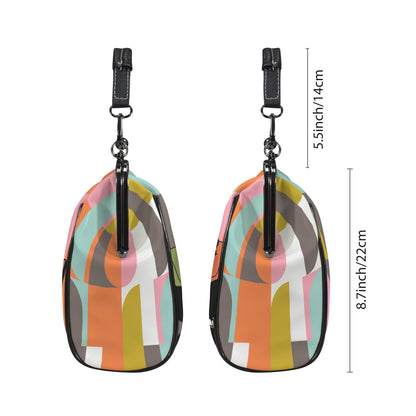 Kate McEnroe New York Atomic Cat Reading Lounge Kisslock Purse, Mid Century Modern Crossbody HandbagCrossbody BagsD3210254