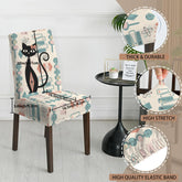 Kate McEnroe New York Atomic Cat Retro 1950s Geometric Dining Chair SlipcoversChair SlipcoversD3232953
