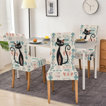 Kate McEnroe New York Atomic Cat Retro 1950s Geometric Dining Chair SlipcoversChair SlipcoversD3232953