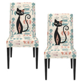 Kate McEnroe New York Atomic Cat Retro 1950s Geometric Dining Chair SlipcoversChair SlipcoversD3232965