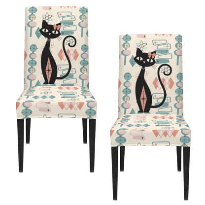 Kate McEnroe New York Atomic Cat Retro 1950s Geometric Dining Chair SlipcoversChair SlipcoversD3232965