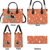 Kate McEnroe New York Atomic Cat Retro Handbag, Mid Century Modern 50s Starburst Purse, Vintage MCM Shoulder BagHandbagsNO58M4PW - 4