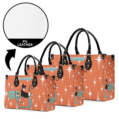 Kate McEnroe New York Atomic Cat Retro Handbag, Mid Century Modern 50s Starburst Purse, Vintage MCM Shoulder BagHandbagsNO58M4PW - 4