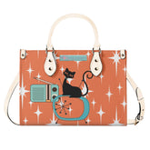 Kate McEnroe New York Atomic Cat Retro Handbag, Mid Century Modern 50s Starburst Purse, Vintage MCM Shoulder BagHandbagsNO58M4PW - 4