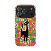 Kate McEnroe New York Atomic Cat Retro iPhone Case, Groovy 60s Flower Power Mid Century Modern Phone Cover, Kitsch Hippie Protective CasePhone Cases10566253630932054080