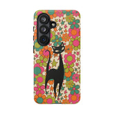 Kate McEnroe New York Atomic Cat Retro iPhone Case, Groovy 60s Flower Power Mid Century Modern Phone Cover, Kitsch Hippie Protective CasePhone Cases18555454530410766107
