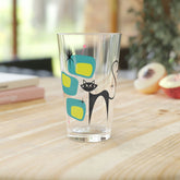 Kate McEnroe New York Atomic Cat Retro Kitsch Pint Glass, 16oz Mid Century Modern Beer Glass, MCM Glass, Beer Glassware Gifts, Party Drinkware, Cocktail GlassBeer Glasses21482491883001381578