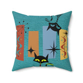 Kate McEnroe New York Atomic Cat Retro Kitschy Pillow with InsertThrow Pillows31600350868382124875