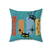 Kate McEnroe New York Atomic Cat Retro Kitschy Pillow with InsertThrow Pillows73277106709775006292