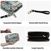 Kate McEnroe New York Atomic Cat Retro Lounge Wallet, Mid Century Modern Zip ClutchWalletsN7MG27RW - 1