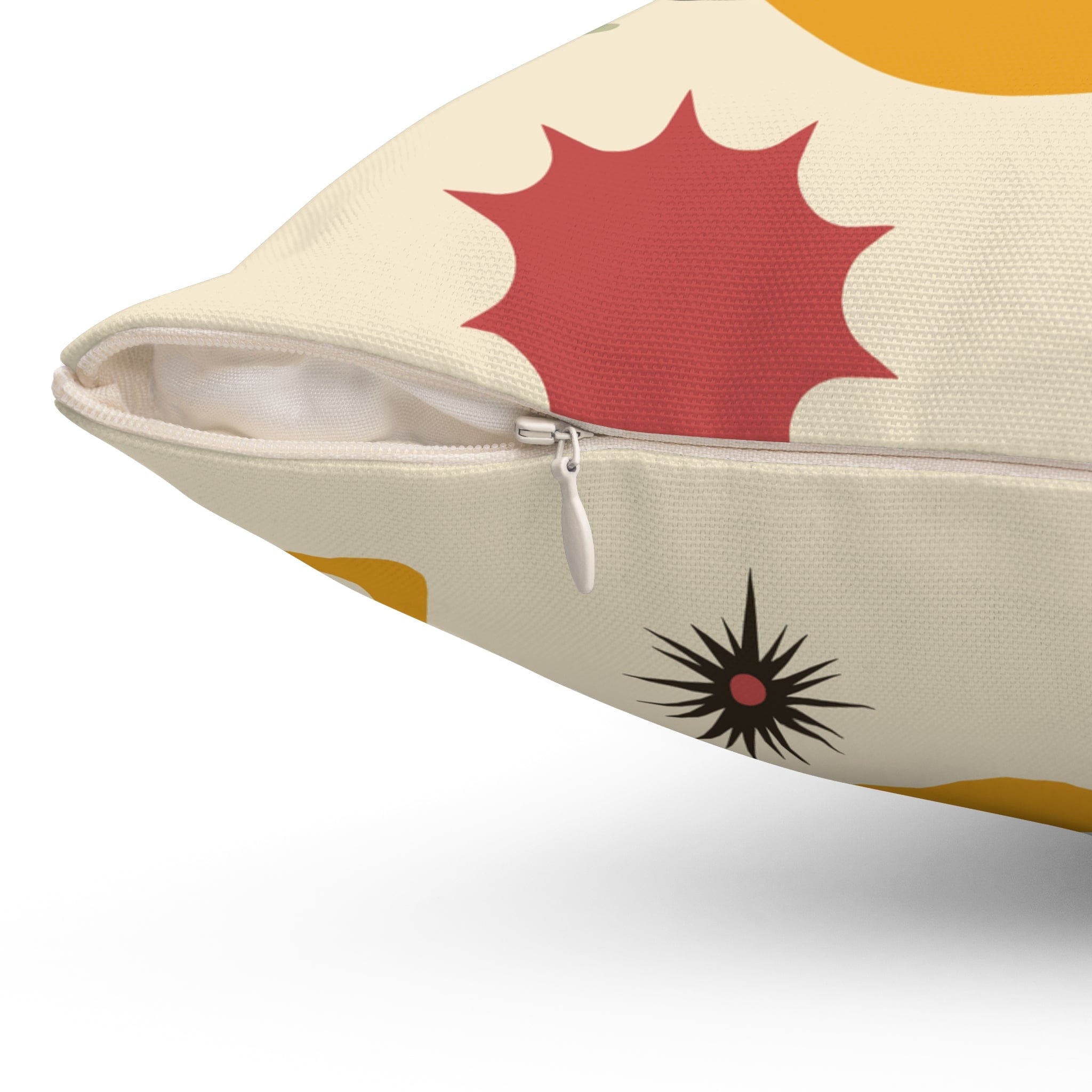 Kate McEnroe New York Atomic Cat Retro Mid Century Modern Starbursts Throw PillowThrow Pillows16894608314896095811