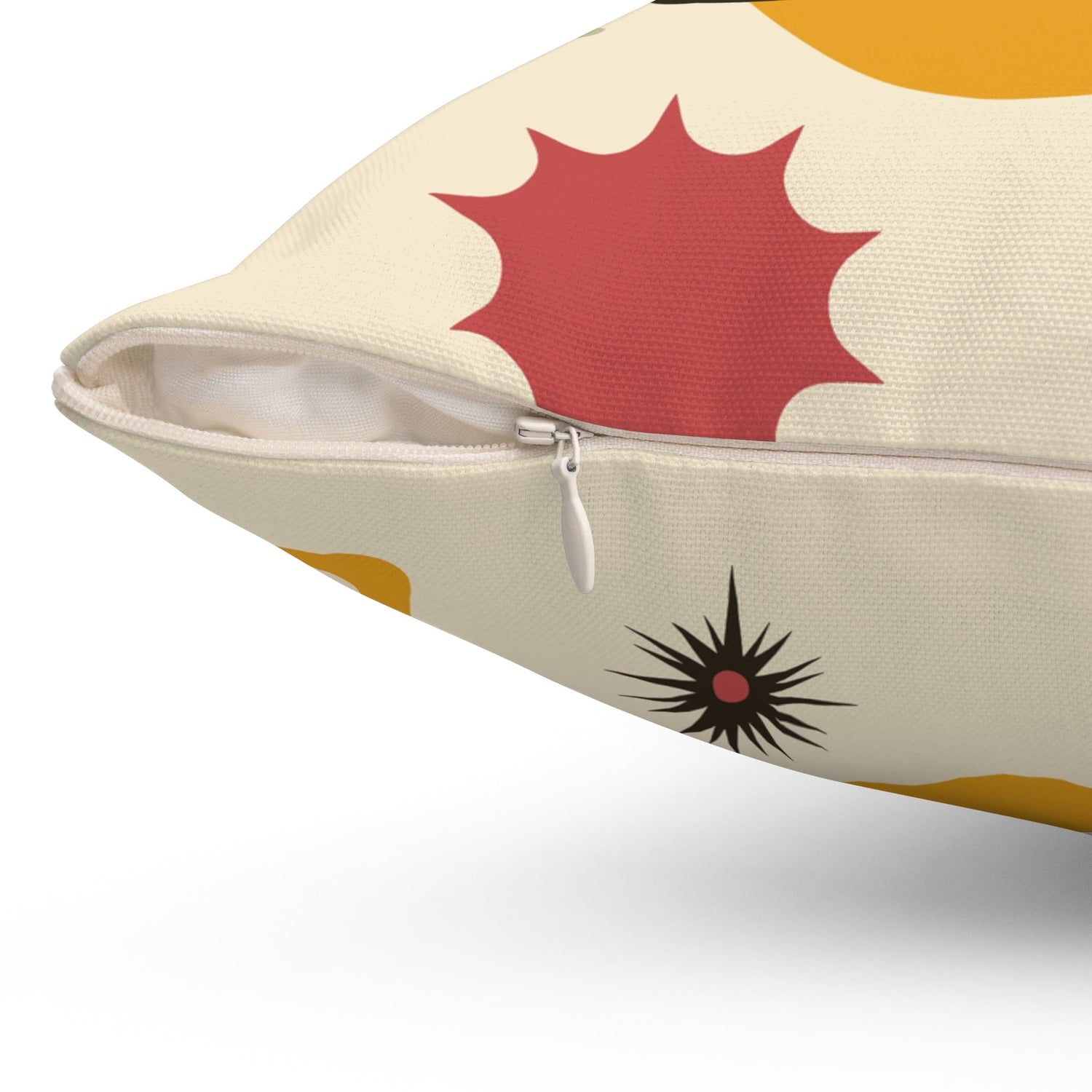 Kate McEnroe New York Atomic Cat Retro Mid Century Modern Starbursts Throw PillowThrow Pillows16894608314896095811