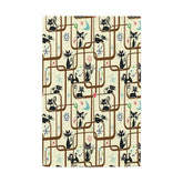 Kate McEnroe New York Atomic Cat Retro Mid Century Modern Waffle - Weave Kitchen Hand TowelHand Towels10853777370599041349
