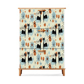 Kate McEnroe New York Atomic Cat Retro Shoe Cabinet, Mid Century Modern Starburst Accent StorageShoe StorageEf00FXGGqW
