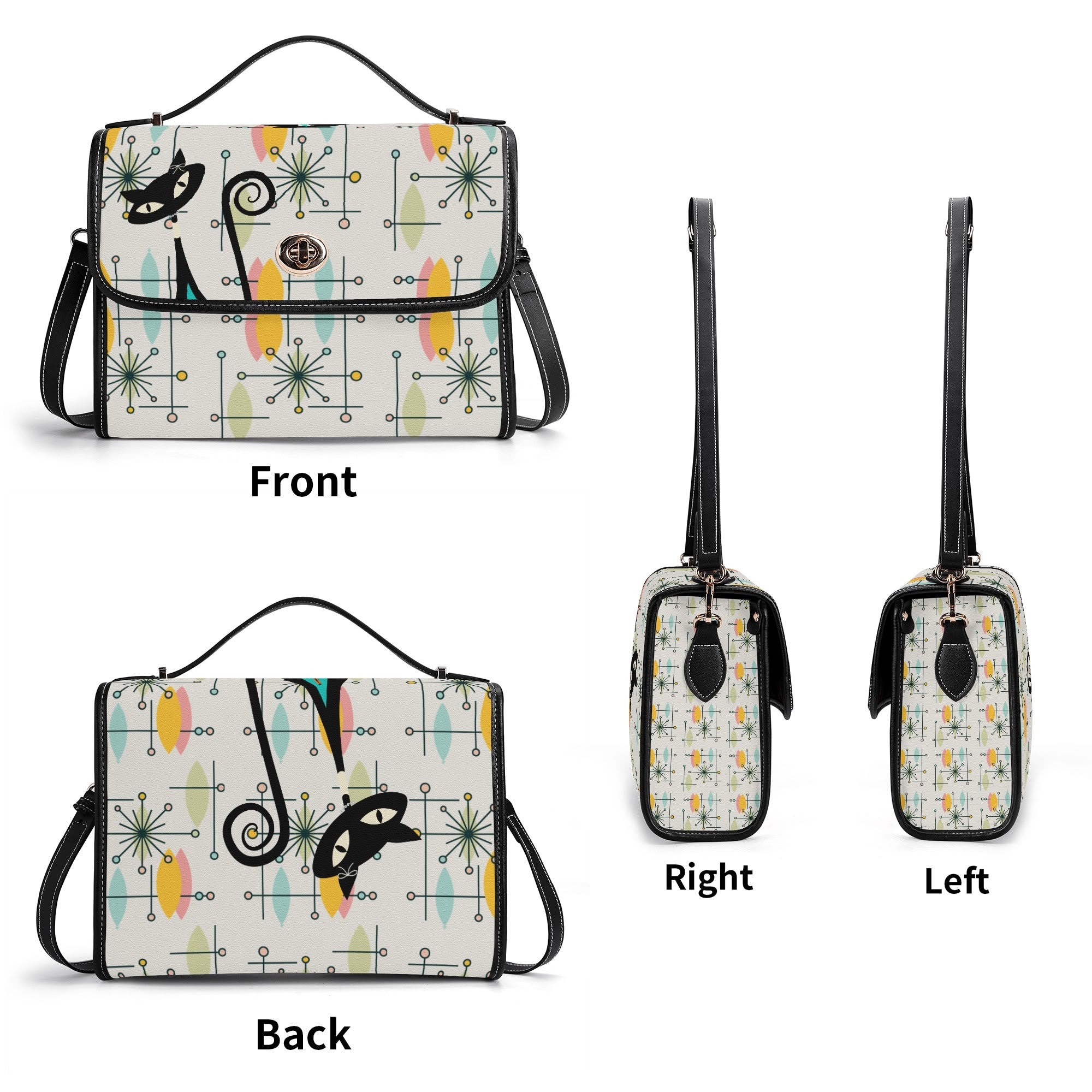 Kate McEnroe New York Atomic Cat Retro Starburst Shoulder Bag, MCM Geometric PurseHandbagsN9RX72QW - 1