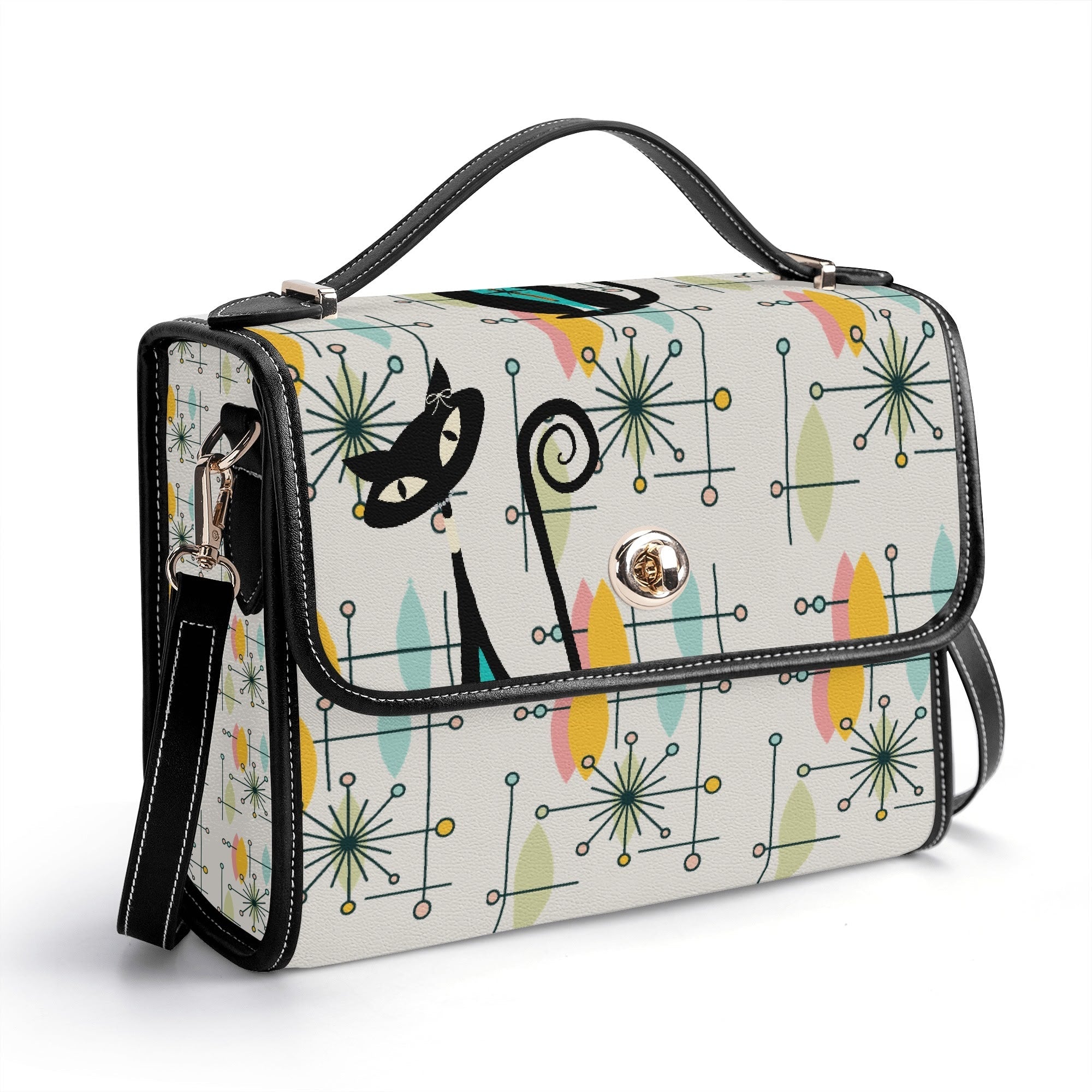 Kate McEnroe New York Atomic Cat Retro Starburst Shoulder Bag, MCM Geometric PurseHandbagsN9RX72QW - 1