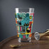 Kate McEnroe New York Atomic Cat Retro TV Barware, Mid Century Modern 1950s Amoeba Cocktail Glass, MCM Pint Glass, Geometric Abstract DrinkwareMixing Glasses12185411156115010884