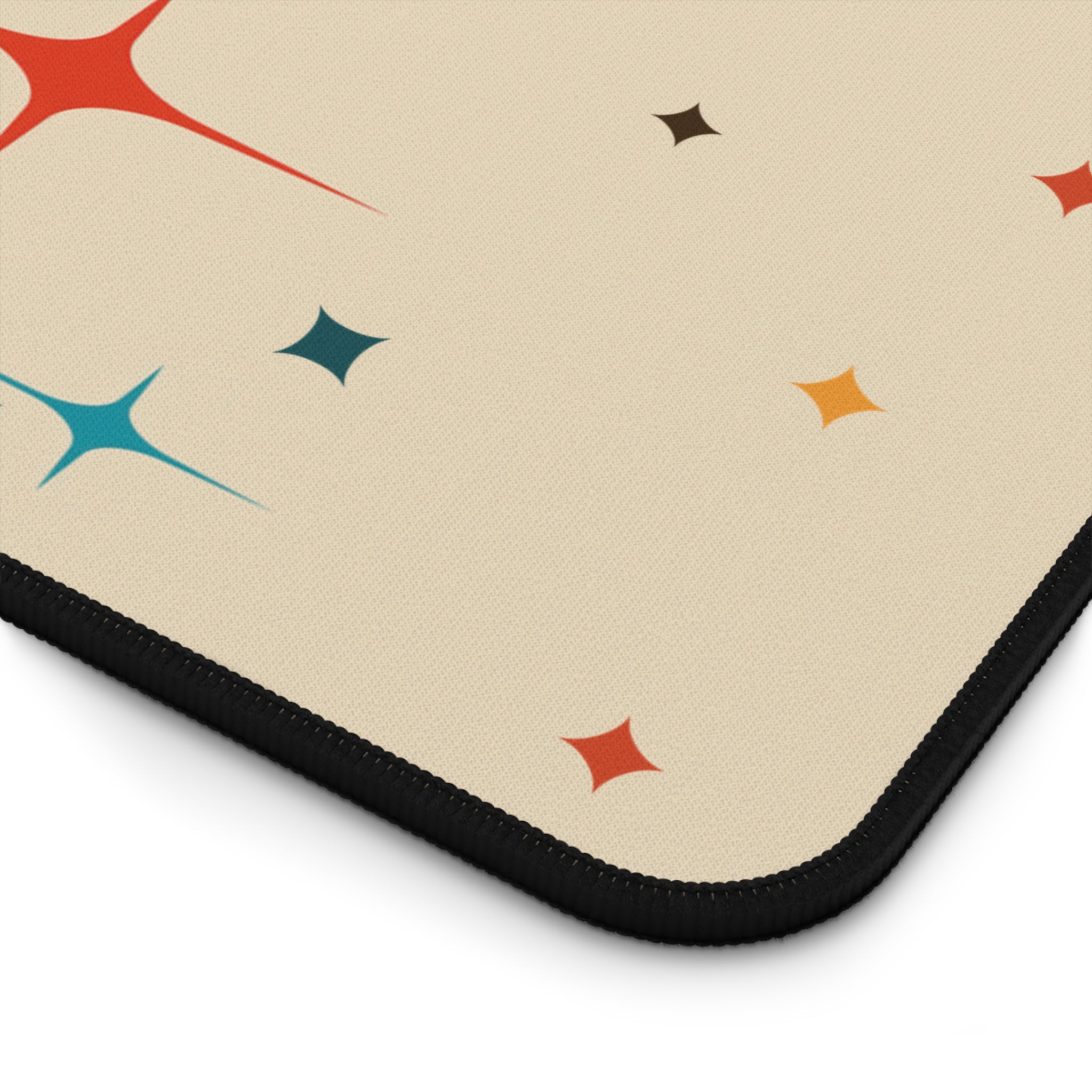 Kate McEnroe New York Atomic Cat Retro TV Desk Mat, Mid Century Modern Office Mouse Pad, Starburst Mod Computer MatDesk Mats35002703779876327260