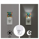 Kate McEnroe New York Atomic Cat Retro TV Mid Mod Amoeba Night Light SetNight Lightszukmuy2VJY
