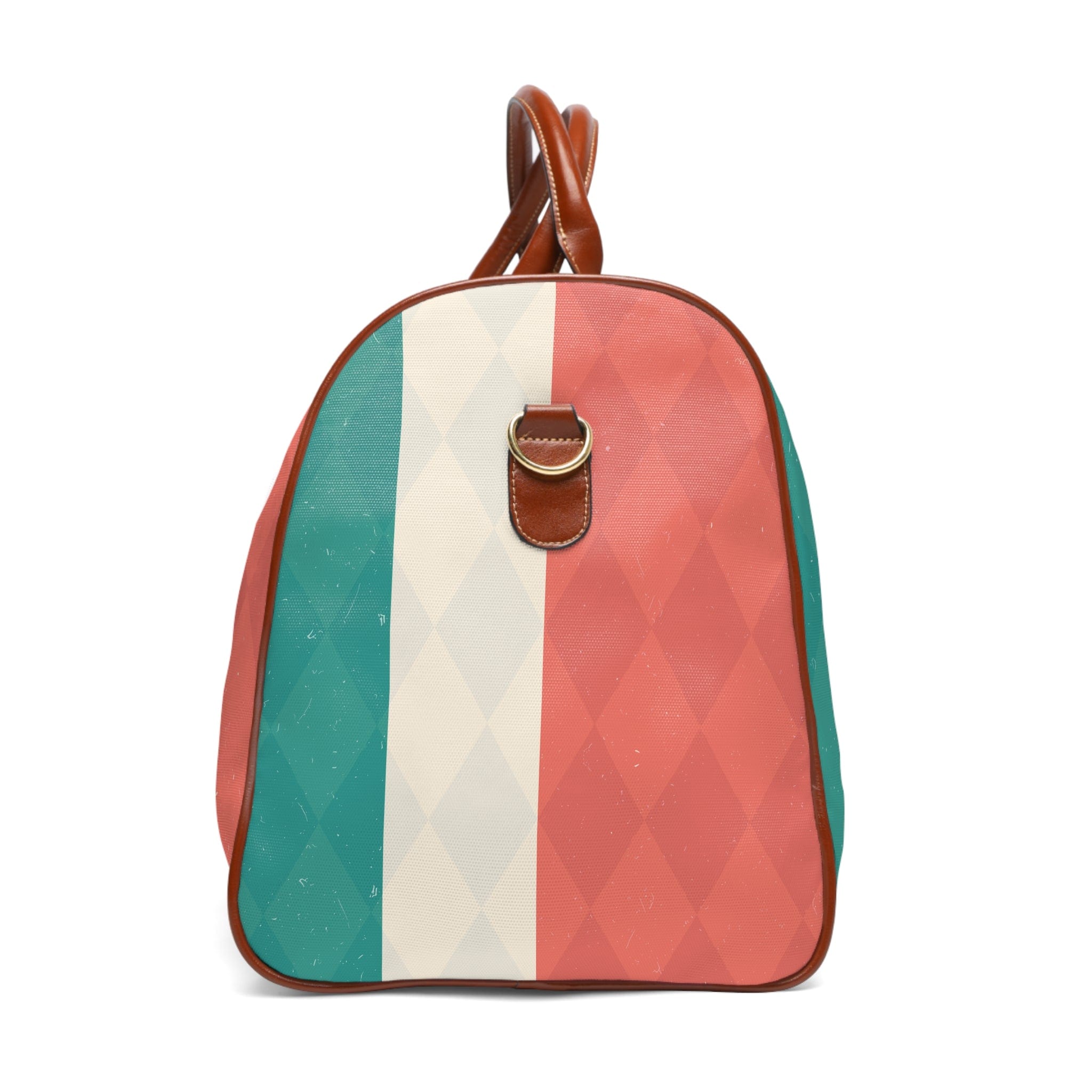 Kate McEnroe New York Atomic Cat Retro TV Travel Bag, Vibrant MCM Weekender, Nostalgic 50s DuffelDuffel Bags27234419722953494186