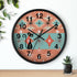 Kate McEnroe New York Atomic Cat Round Wall Clock, Retro Mid Century Modern Starburst Home DecorWall Clocks14509930681775863295