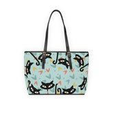 Kate McEnroe New York Atomic Cat Shoulder Bag, Mid Century Modern Retro ToteTotes12978577623464796495