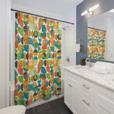 Kate McEnroe New York Atomic Cat Shower Curtain, Mid Century Modern Retro Bath DecorShower Curtains42506816848408940557